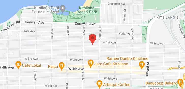 map of 2146 W 1ST AVENUE